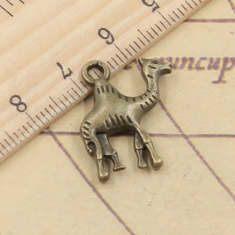 10pcs Charms Desert Animal Camel 22x20mm Tibetan Bronze Silver Color Pendants Antique Jewelry Making DIY Handmade Craft