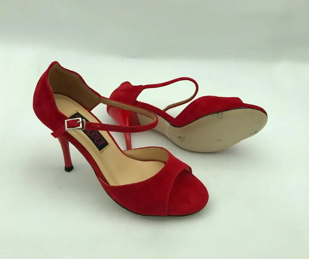 Comfortable and Fashion Argentina Tango Dance Shoes wedding & party shoes for women red leather T6282B-RS shipping free