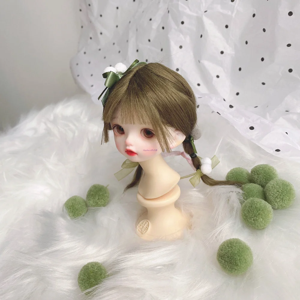 OB11 1/8 1/6 Scale BJD Wig Doll Accessories Super Cute Hair Wigs For BJD/SD OB11 BB YOSD Girl Accessories C1457