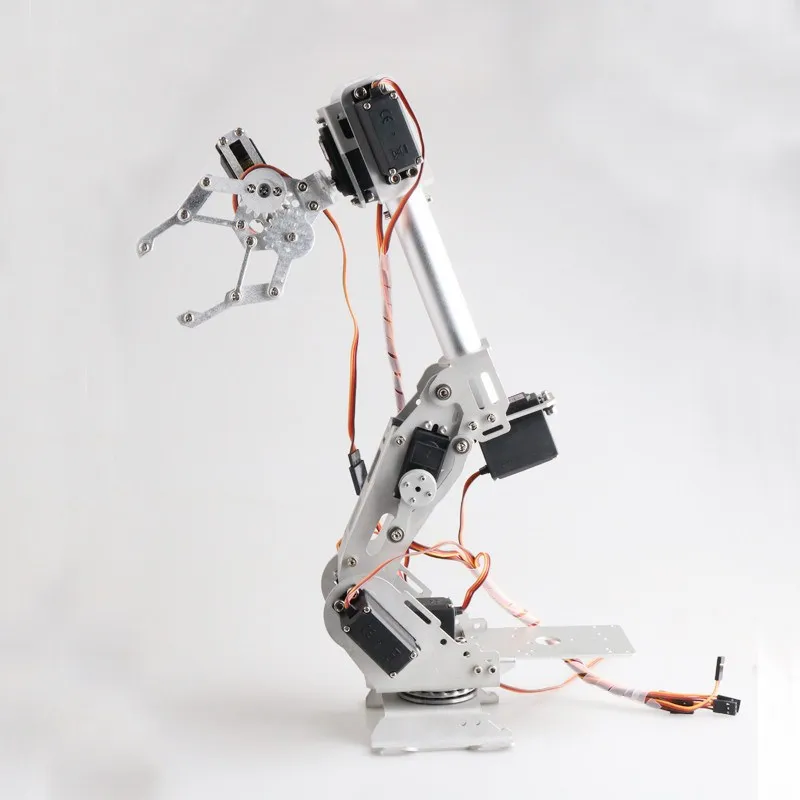 Wifi bt PS2制御8自由度マニピュレータアーム金属機械式手のアルミニウム合金ロボットマニピュレータabbアーム金属爪