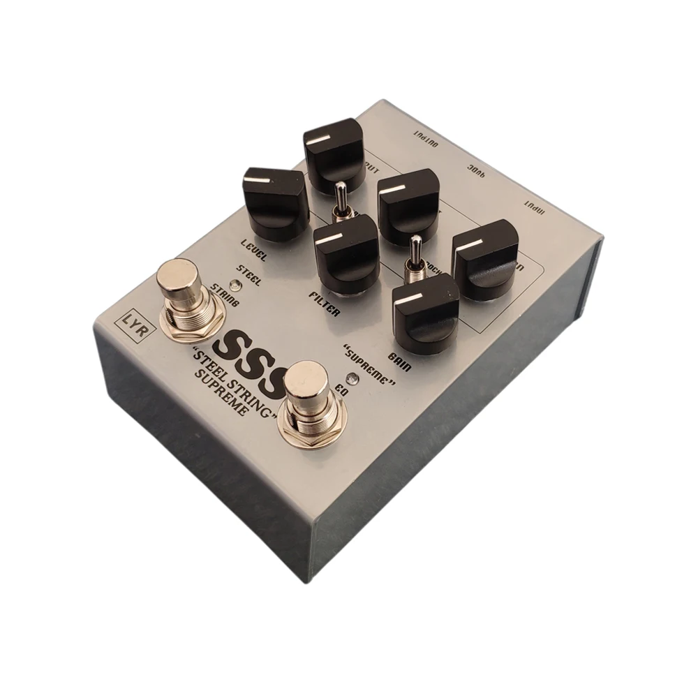 

LYR PEDALS ly rock,Guitar pedal, SSS Overdrive effect pedal,guitar effect classic effector pedal,Silver gray,True bypass