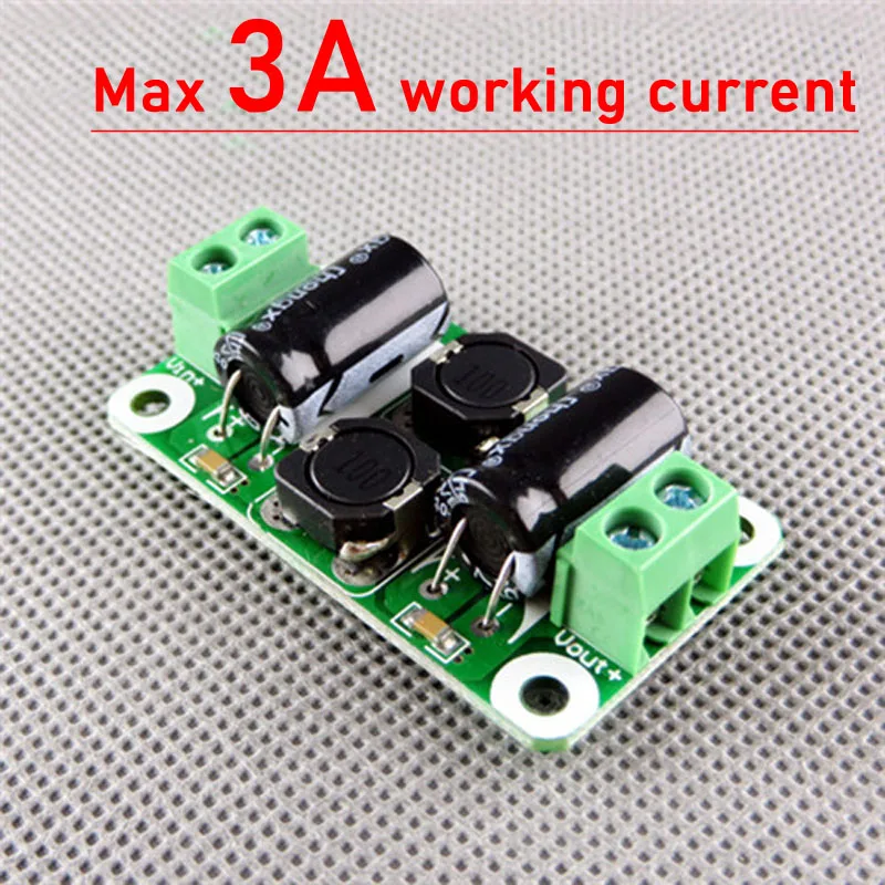 DC EMI Power Filter Board 0-50V 2A 3A 4A EMI Filter Noise Suppressor FOR 12V 24 Audio Power Amplifier Car Switching Power