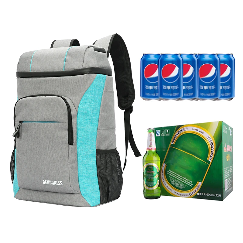 Imagem -03 - Denuoniss Oxford Bolsa Grande Refrigerador Thermo Caixa de Piquenique de Almoço Isolado Mochila Legal Bolsa de Gelo Transportadora Fresca Bolsas de Ombro Térmicos