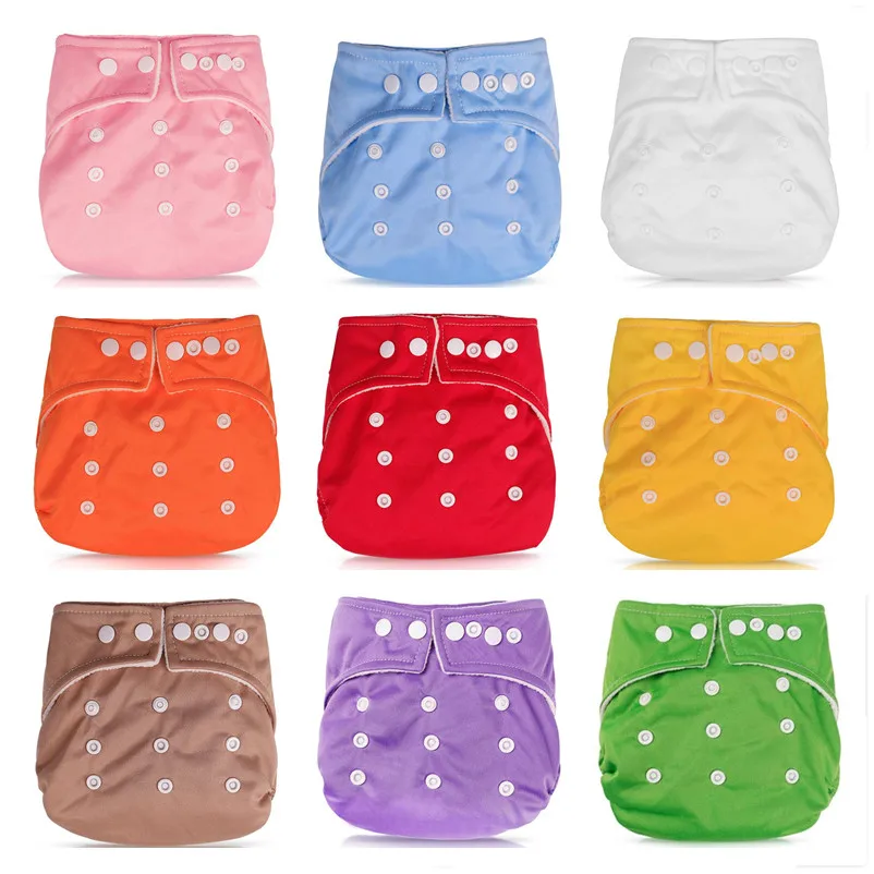 6PCS Washable Eco-Friendly Adjustable Cloth Diaper Baby Diapers Soft Covers Infant Washable Nappies Baby Daipers Reusable