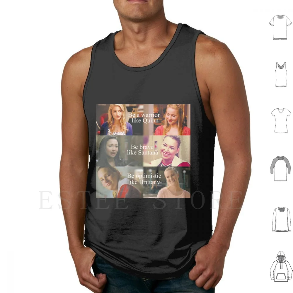 Glee The Unholy Tank Tops Vest Sleeveless Quinn Fabray Santana Lopez Glee Brittany Pierce Brittany S Pierce The Unholy