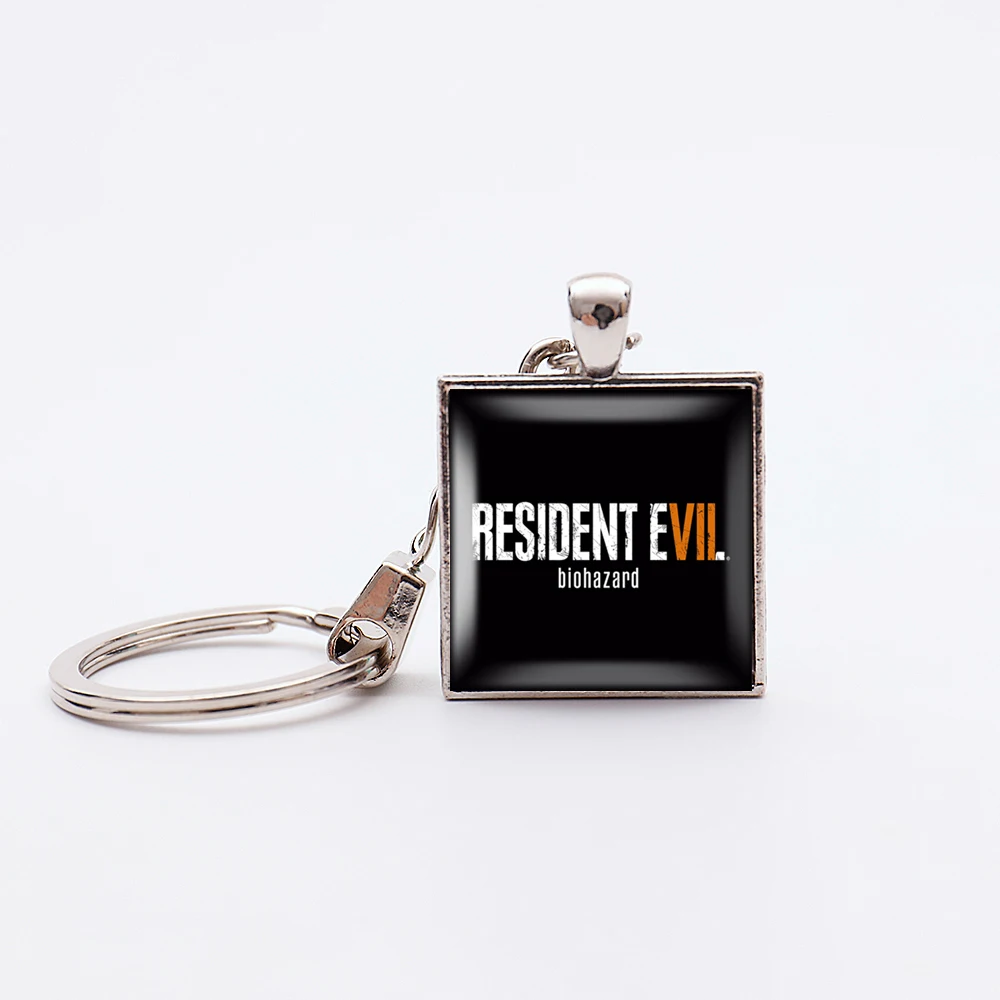 Video Game Residents Evils Pendant Keychains llavero Protective Umbrella Corporation Key Holder Car Umbrella Keyring