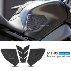 For Yamaha MT 09 MT09 MT-09 2021- Motorcycle Fuel Tank Pad  Decorate Sticker Gas Oil Knee Grip Traction Decal Tankpad Protector