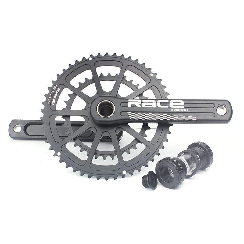 RACEWORK Road Bike Crankset 170mm 172.5mm 175mm Crank 10 11 12 Speed Chainring 50-34T 52-36T 53-39T Chainwheel For GXP