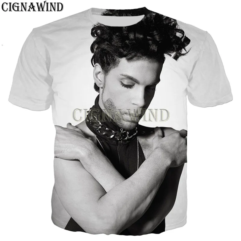 New funny t shirts men/women hip hop Prince Rogers Nelson 3D printed t-shirt unisex Harajuku style tshirt streetwear tops