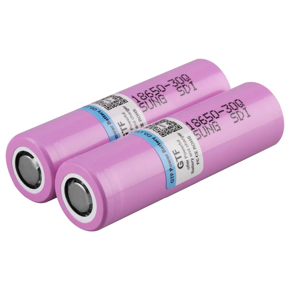 3000mah high capacity 3.7V 18650 battery for 30Q INR 18650 30Q 20A Rechargeable li-ion battery