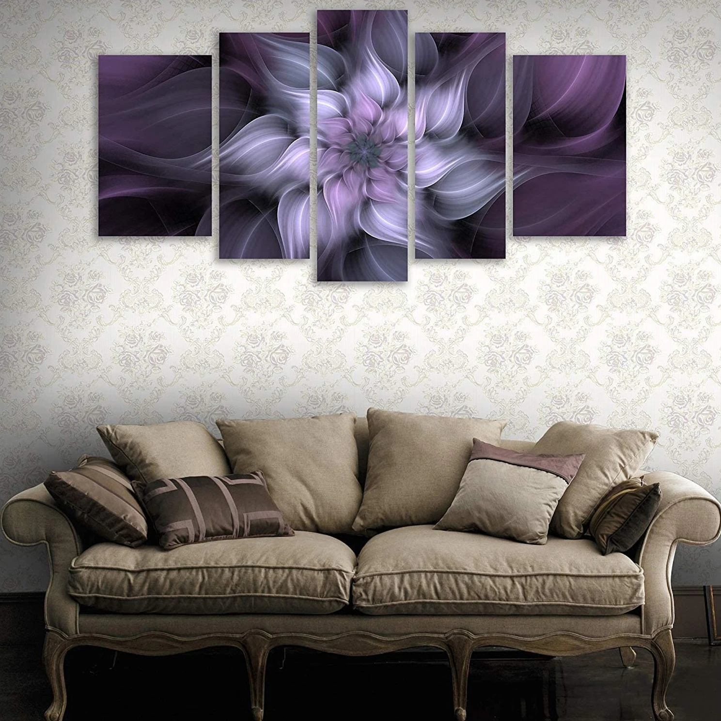 

Canvas Wall Art 5 Piece Poster Bauhinia Modular Decor Pictures Flowers Prints Home Modern Living Room Decoration Paintings