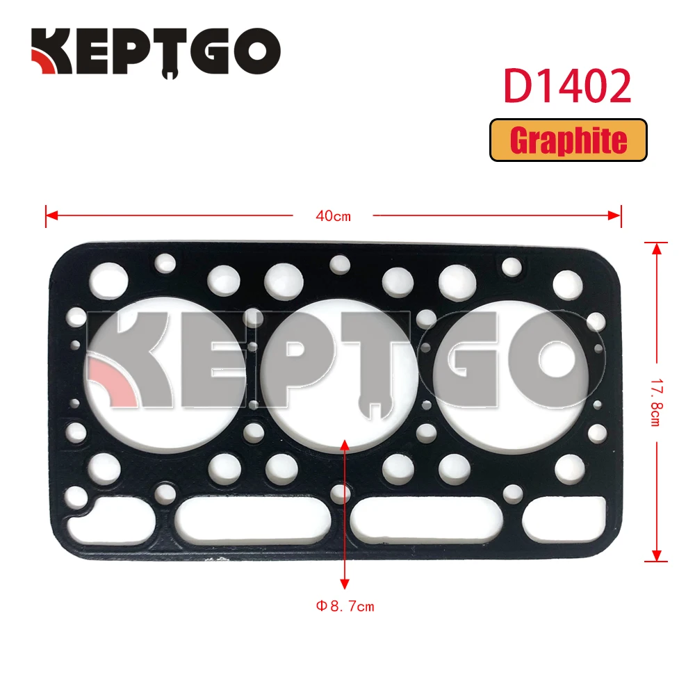 New D1402 Cylinder Head Gasket For Kubota Engines 07916-29695