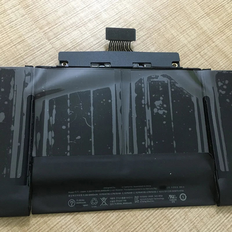 Imagem -04 - Bateria do Portátil A1494 para Apple Macbook Pro 15 A1398 Finho de 2013 e Meados de 2014 Emc2881 2674 2876 2745 66100123 Me293 Me294 Mgxa2 Mgxc2