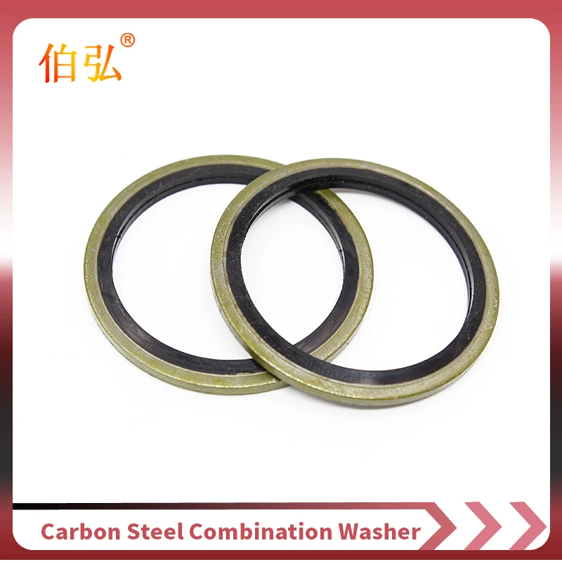 6/8/10/12/14/16~60mm Bonded Washer Metal Rubber Oil Drain Plug Gasket Fit M6/M8/M10/M12/M14/M16~M60 Combined Washer Sealing Ring