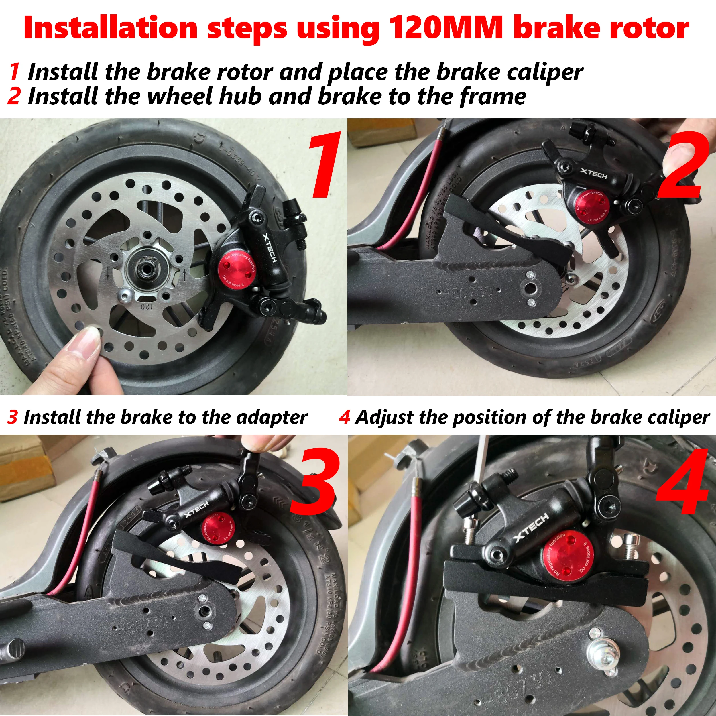 ZOOM Xtech HB100 Aluminium Alloy Hydraulic Brake For Xiaomi M365/Pro Electric Scooter Upgrade M365 Disk Brakes with adapter