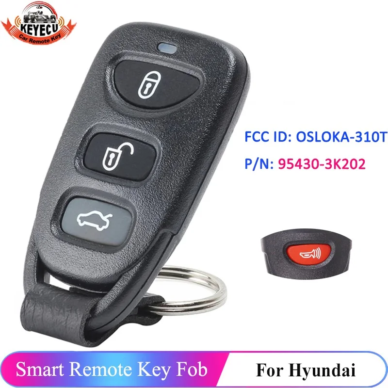 

KEYECU 4 кнопки FCC ID: OSLOKA-360T 95430-3X500 для Hyundai Elantra 2011 2012 2013 2014 2015 2016 Smart Key Remote