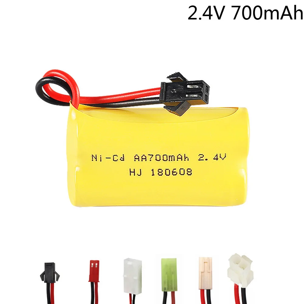 

2.4V 700mah NI-CD battery AA 700 mah for Remote Control Car Electric Toys 2.4V NICD battery SM/JST/EL-2P/TAMIYA Plug