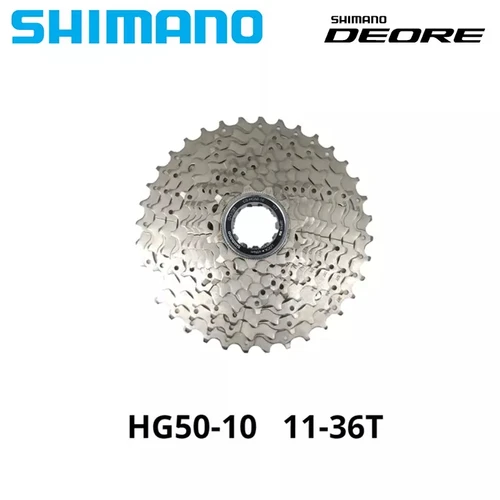Imagen 2 del producto Shimano Deore-Cassette para bicicleta de montaña, 10 velocidades, M6000, M4100, HG50, CS-M4100, 10S, 10V, SLX XT, rueda libre HG500 para bicicleta de carretera