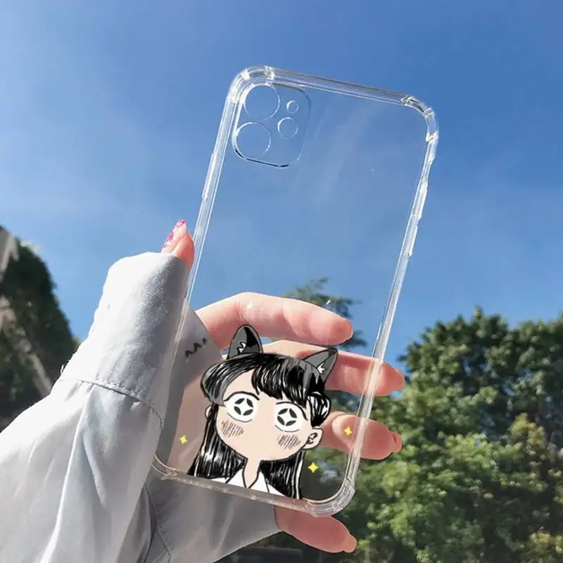 MaiYaCa Funny Manga Chibi Komi Shouko Komi-San Phone Case for iPhone 11 12 13 mini pro XS MAX 8 7 6 6S Plus X 5S SE 2020 XR case