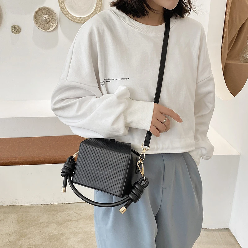 bolso mujer Bolso de mano de cuero PU suave para mujer, bolso de diseñador de lujo para chicas, versátil, para verano, 2021