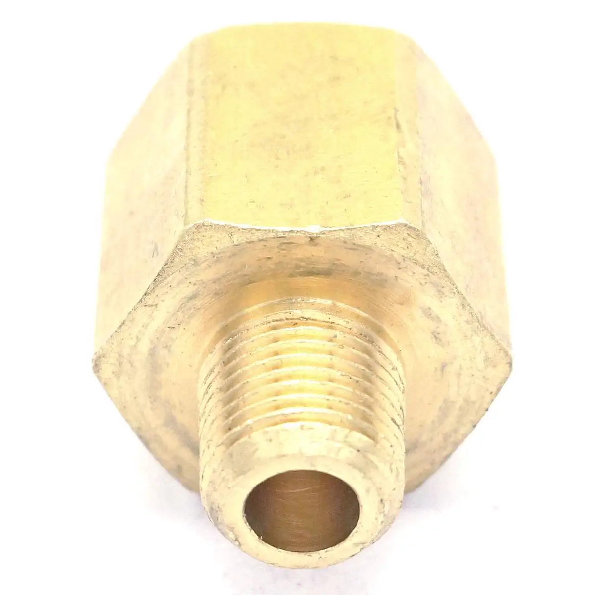 1/8" NPT Male x 1/4" NPT Female Brass Pipe Fitting Connector Adapter For Pressure Gauge Air Gas Fuel Water Pressure 229 PSI