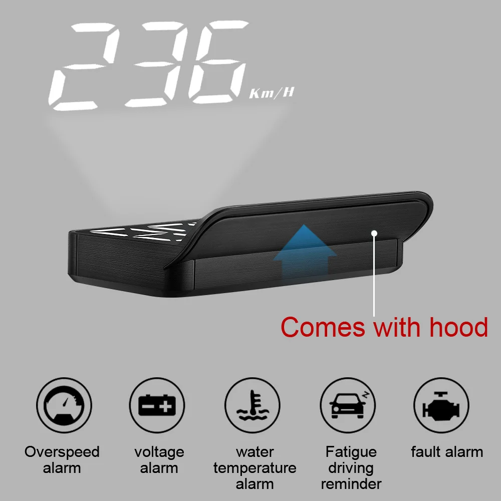 Car Head Up Display M3 OBD2 HUD Overspeed ​​​​Warning Windshield Projector On Board Computer Digital Electronic Auto Accessories