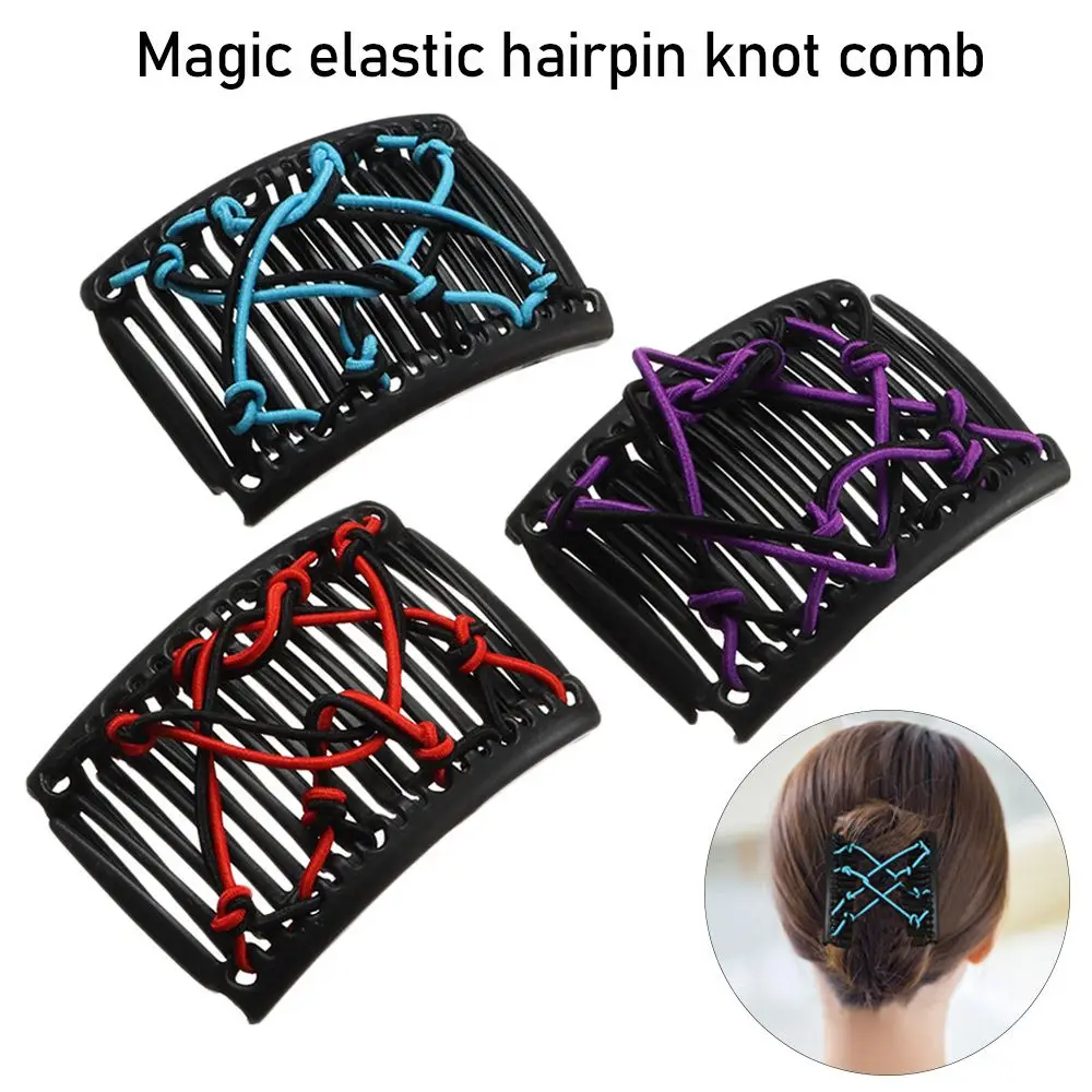 

Gift Black/Coffee Magic Hair pin Creative Hair Rope Comb For Women, Girls