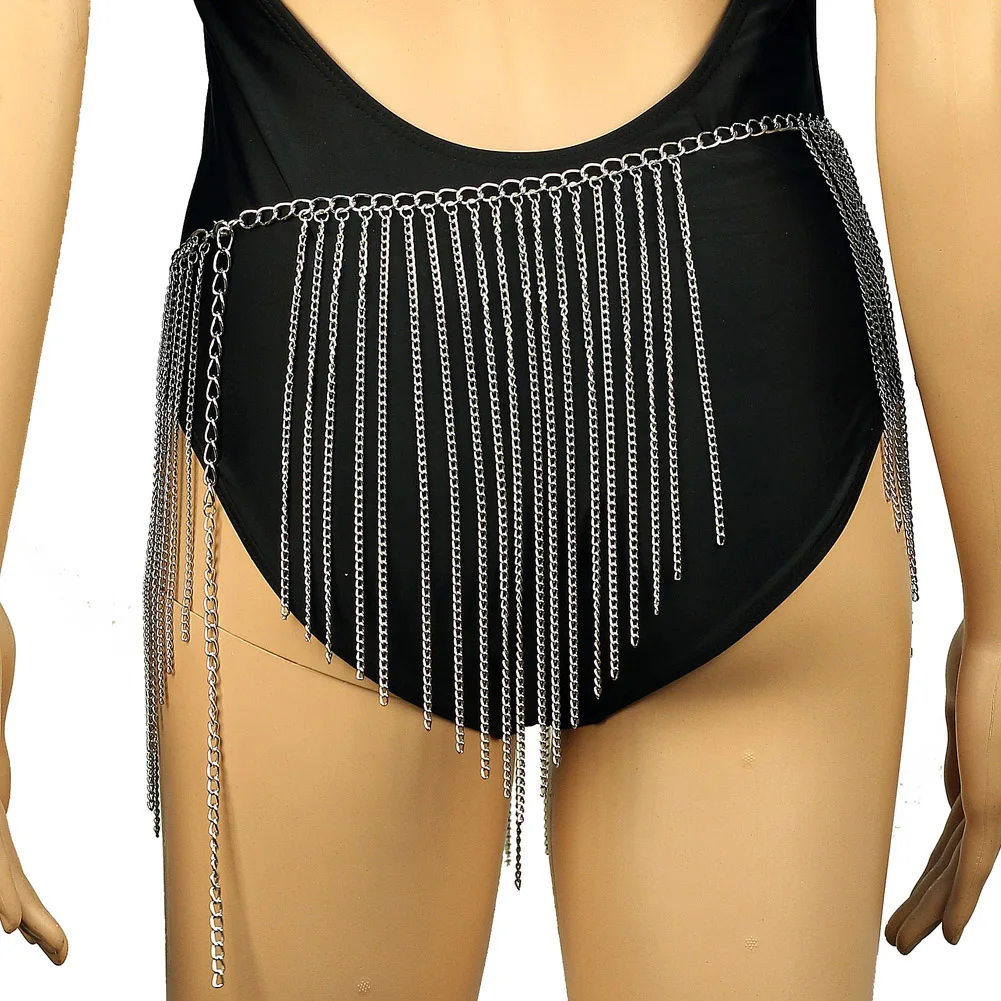 أزياء المرأة البطن سلسلة الشاطئ القوطي الديكور الاتجاه الإناث شرابة مجوهرات للجسم اكسسوارات النساء حزب مثير الخصر سلاسل
