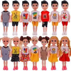 Doll Clothes For Kelly Dolls Handmade Fashion Dress T-shirts Shorts Accessories Fit 5Inch Dolls,12CM Kelly Doll,Our Generation