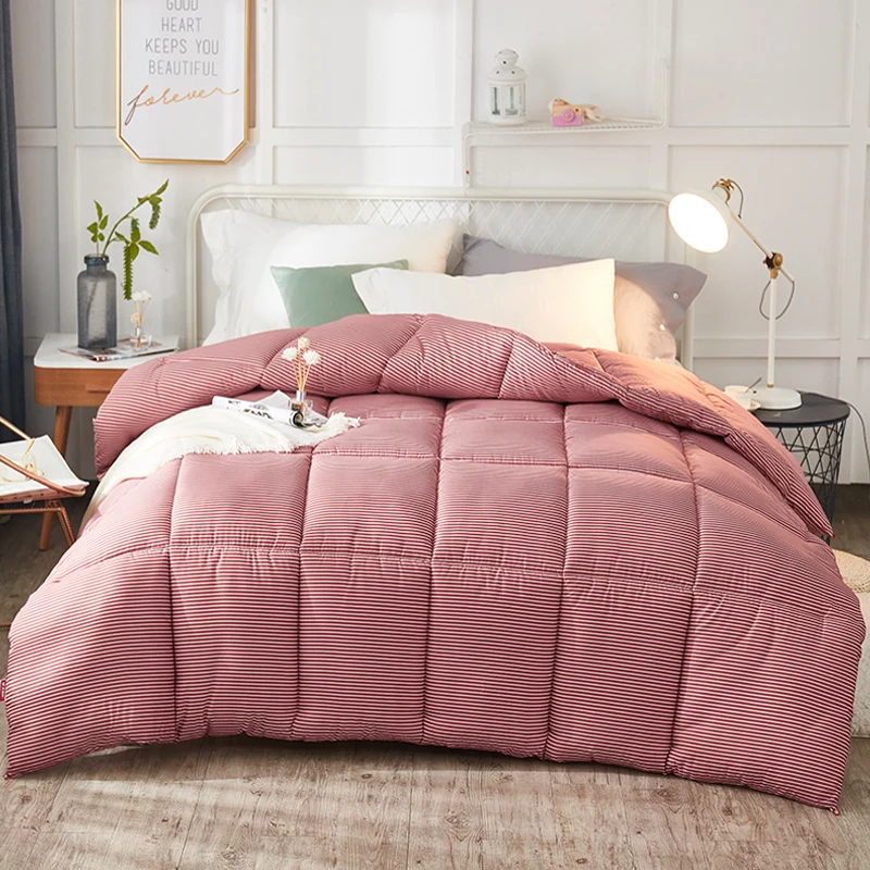 

100% тканевое одеяло с перьями, стеганое одеяло, двуспальный комплект кровати большого размера, одеяло, высококачественное зимнее толстое одеяло с принтом в форме хлеба