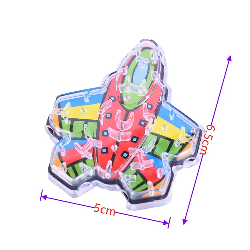 10Pcs Cartoon Airplane Butterfly Fish Children\'s Maze Mini Toys Party Gifts Kindergarten Puzzle Fun Award Gift Personality Props