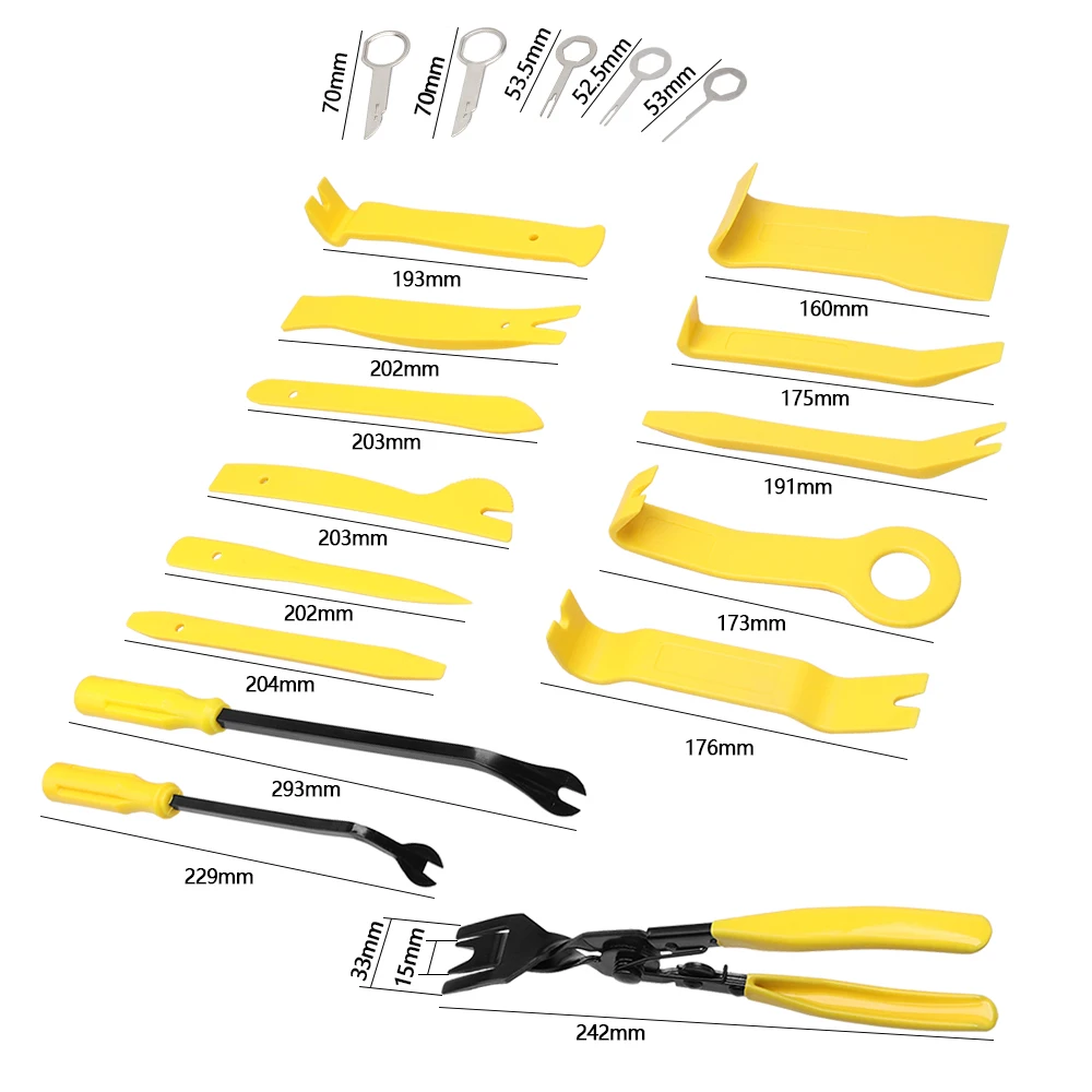 1 set Hand Tool Car Disassembly Tools Set DVD Stereo Refit Kits Interior Plastic Trim Panel Dashboard Removal Tool Repair Tools