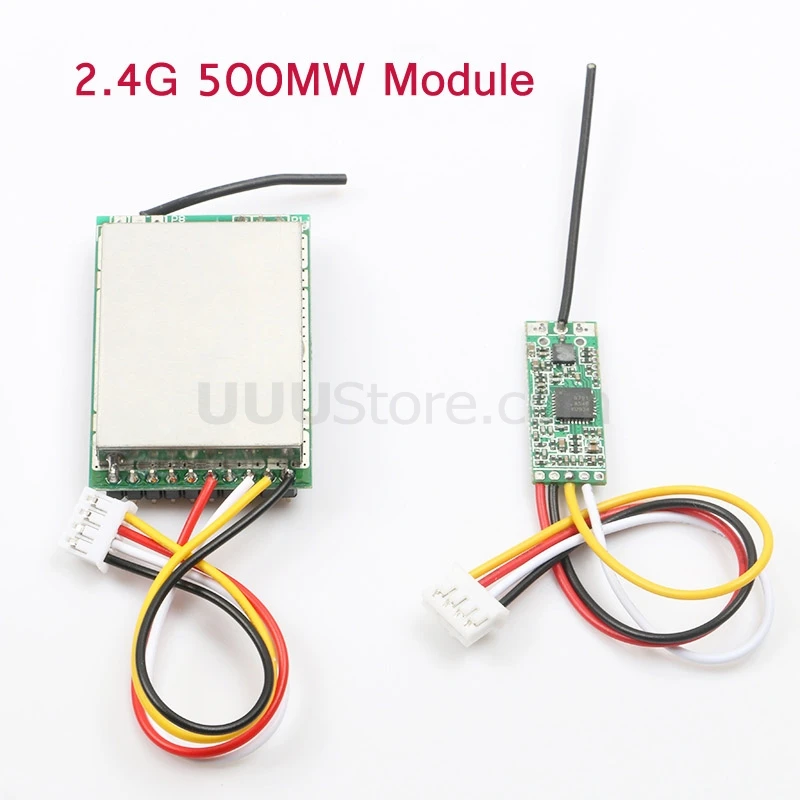 2.4G 500MW Wireless Transmission Transmitter&Receiver Module Kit Audio and Video Board 3.7-5.5V Parts for RC FPV Drone