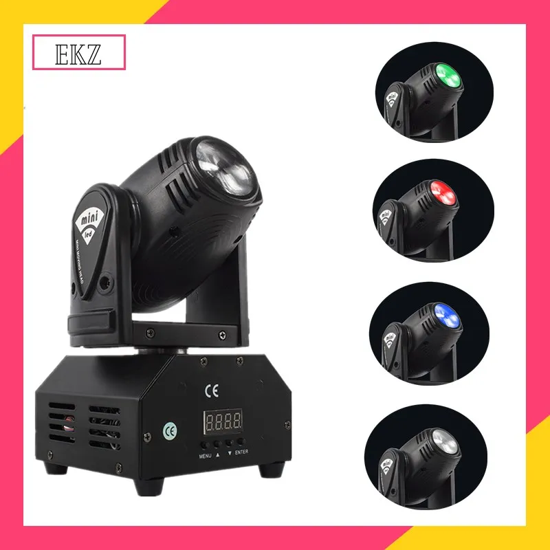 Mini LED Spot Beam 10W Moving Head Lighting 512 DMX For Stage Night Club DJ Disco Hotel Shop Home Birthday Party KTV Concert