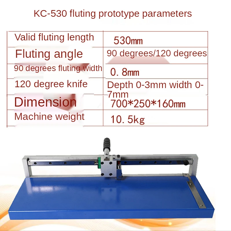 Imagem -03 - Grooving Proofer Manual Desktop v Slot Máquina Caixa de Presente Placa Cinza Cartão Grooving Máquina Corte Kc530 562