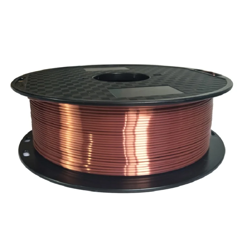 Imagem -04 - Silky Rich Lustre 3d Printer Filament Pla de Seda Preto Brilhante Roxo Vermelho Cobre Sentindo-se Como Materiais de Impressão 1.75 mm 1kg Pla