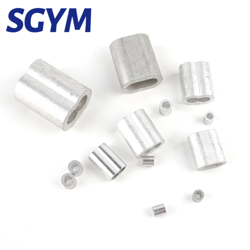 M1.0 M1.2 M1.5 M2 M3 M5 M6 M8 M10 Aluminum Sleeves Casing Wire Rope Ferrule Cable Ties Crimp Stell Chuck Jacket