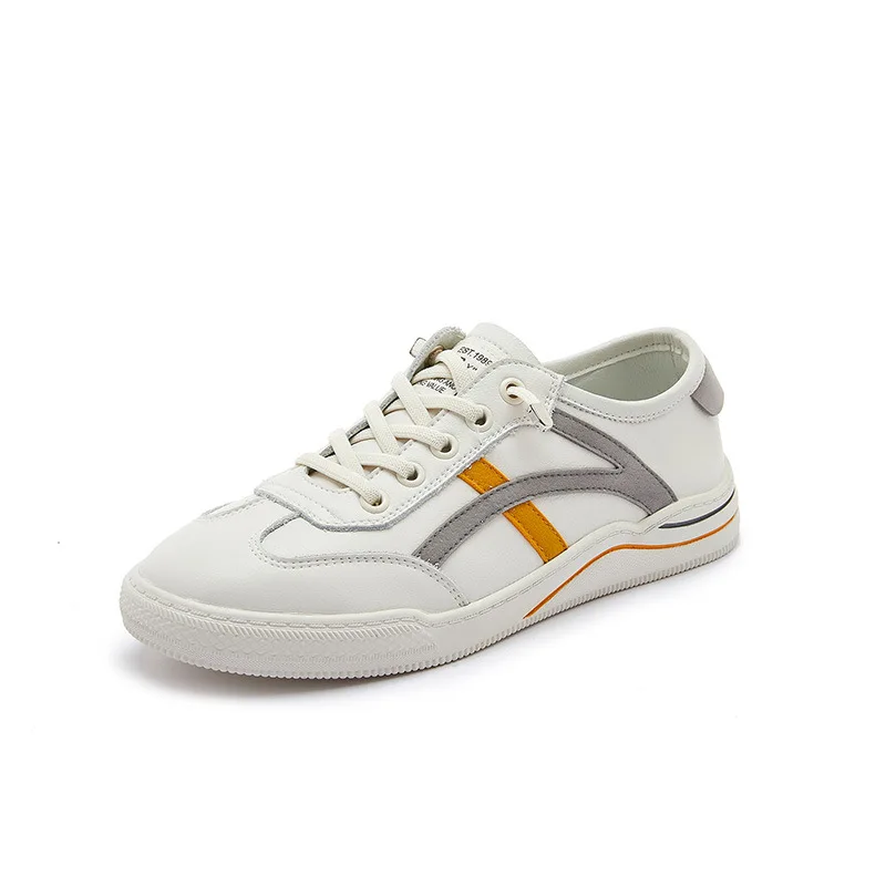 Genuine Leather White Shoes Women's Spring and Summer New Style Mesh Casual All-match Flat Bottom Shoes One Pedal Single Shoes