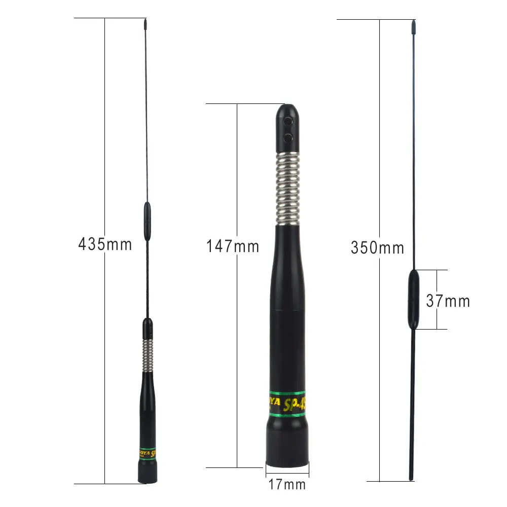 Original Nagoya Mobile Radio Antenna SP-45 Dual Band 2.15/5dBi High Gain Aerial for FT-7800R TM-271 TM-471 TH-9800 VV-985