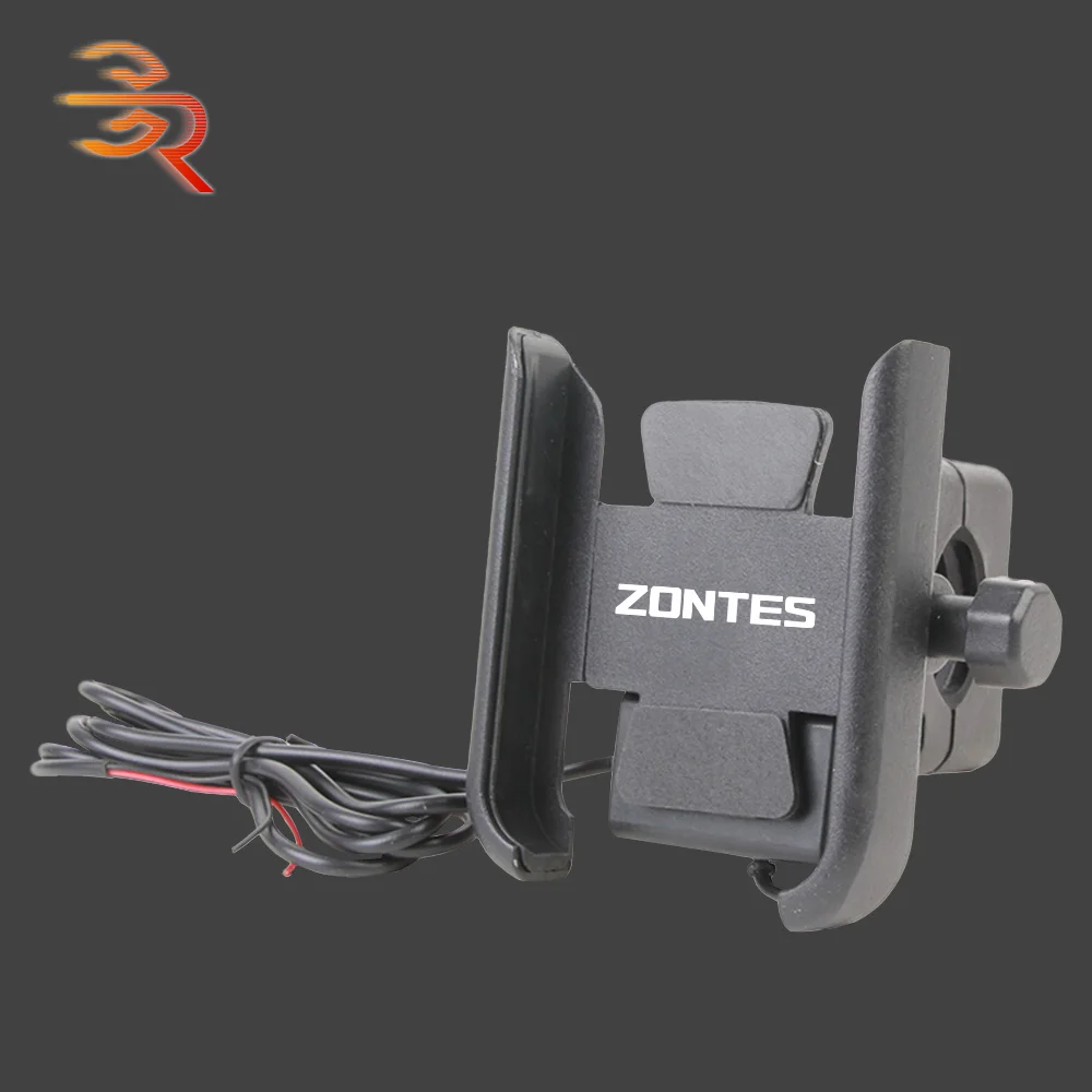 

USB Charger Cellphone Stand Motorcycle Phone Holder For Zontes G1-125/X R310 T2-310 T310 U1-125 U125 V310 X310 Z2-125 2018-2021