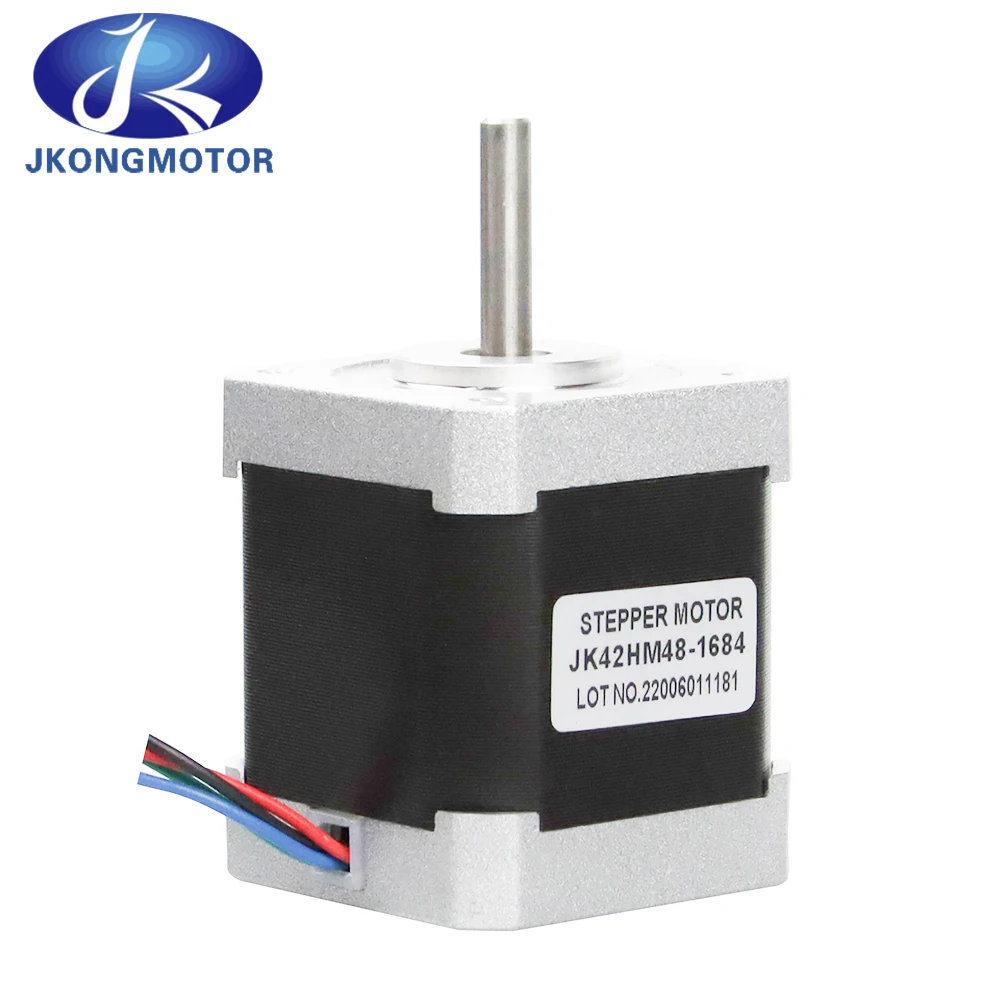 Jkongmotor 0.9 Degree Step Stepping Stepper Motor Nema 17 JK42HM48  44Ncm 1.68A 48mm 4-lead DIY CNC 3D Printer