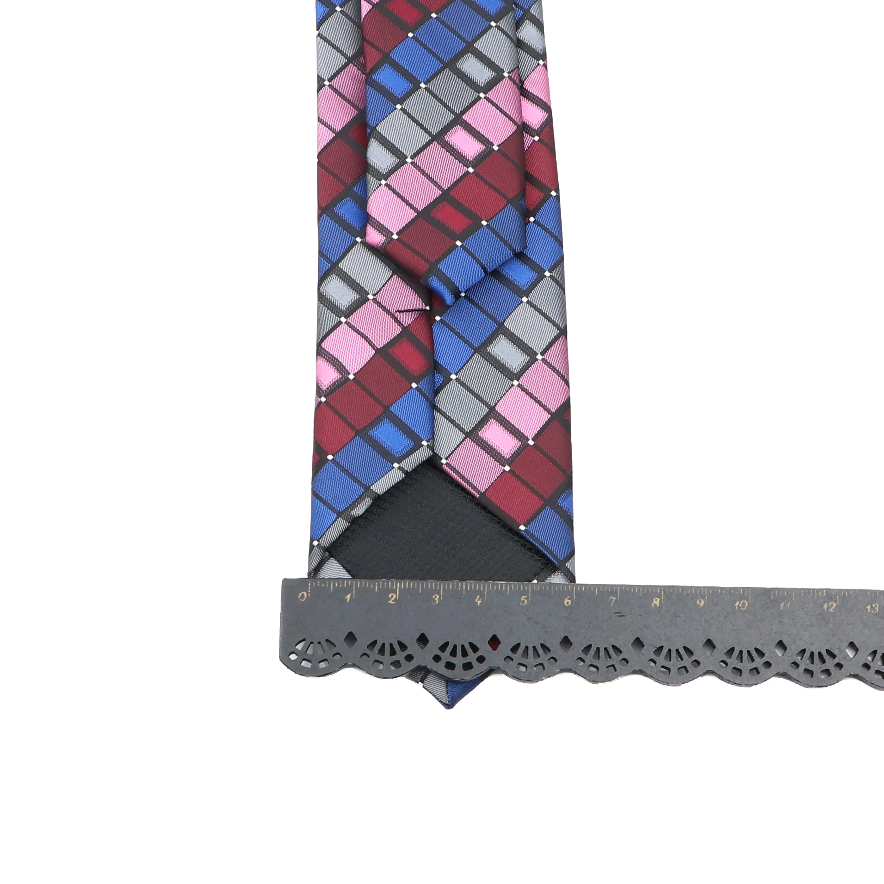 Plaid de 6cm à rayures solides pour hommes, noir, bleu, rouge, accessoires de la présidence, 03/Wear Craings.com, cadeau de fête de mariage