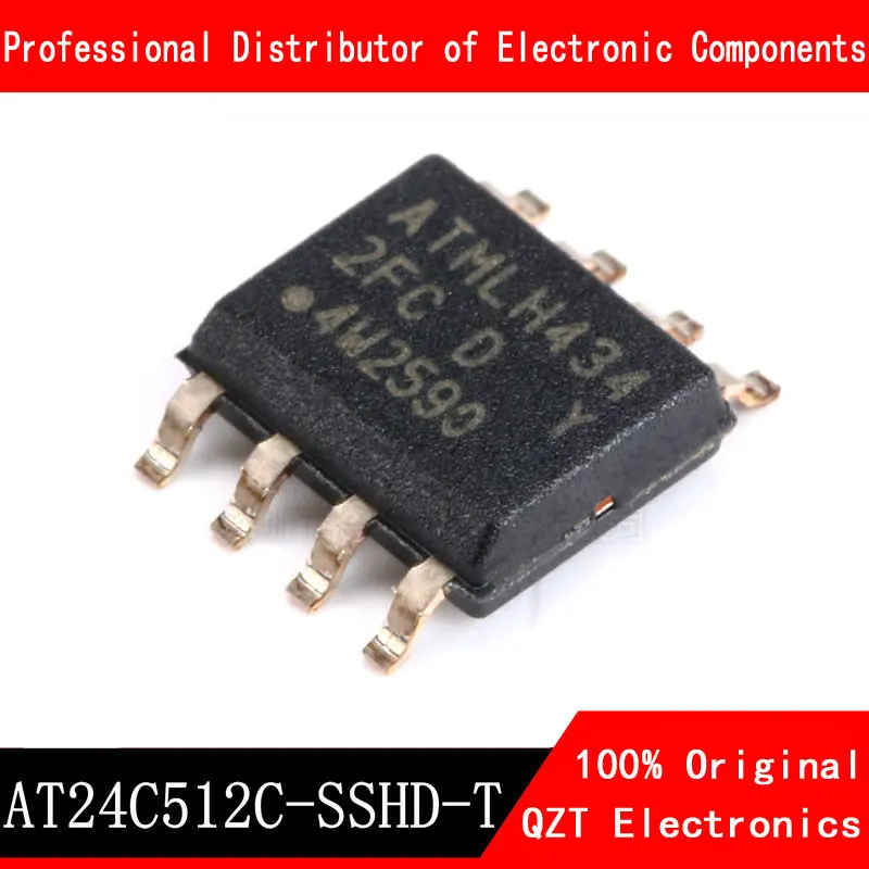 10pcs/lot AT24C512 SOP8 AT24C512C-SSHD-T SOP-8 2FC SOP AT24C512C SOIC8 24C512 SOIC-8 SMD new original In Stock