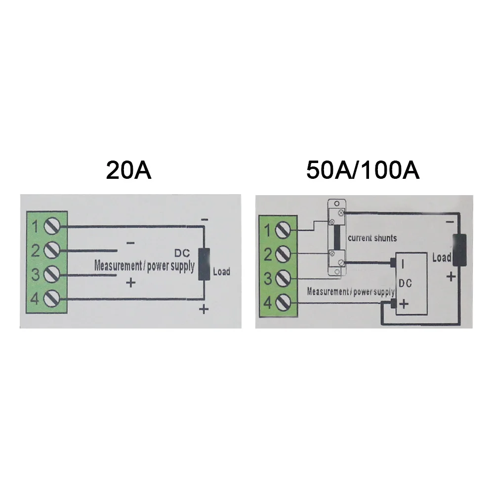 DC電力計,電圧計,電流計,4 in 1,DC 14.00-600.0v,20a/50a/100a,ワット,kwh