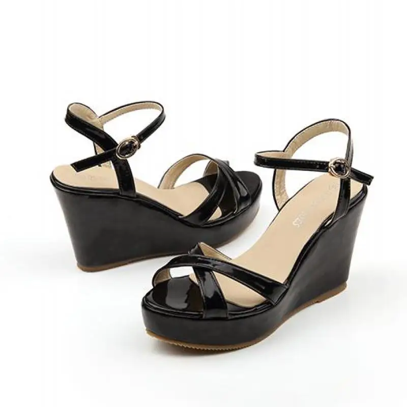 Summer New Wedges Heel Sandals Women High Heel Platform Ladies Shoes Large Size 42 Small Size 30 31 32 33
