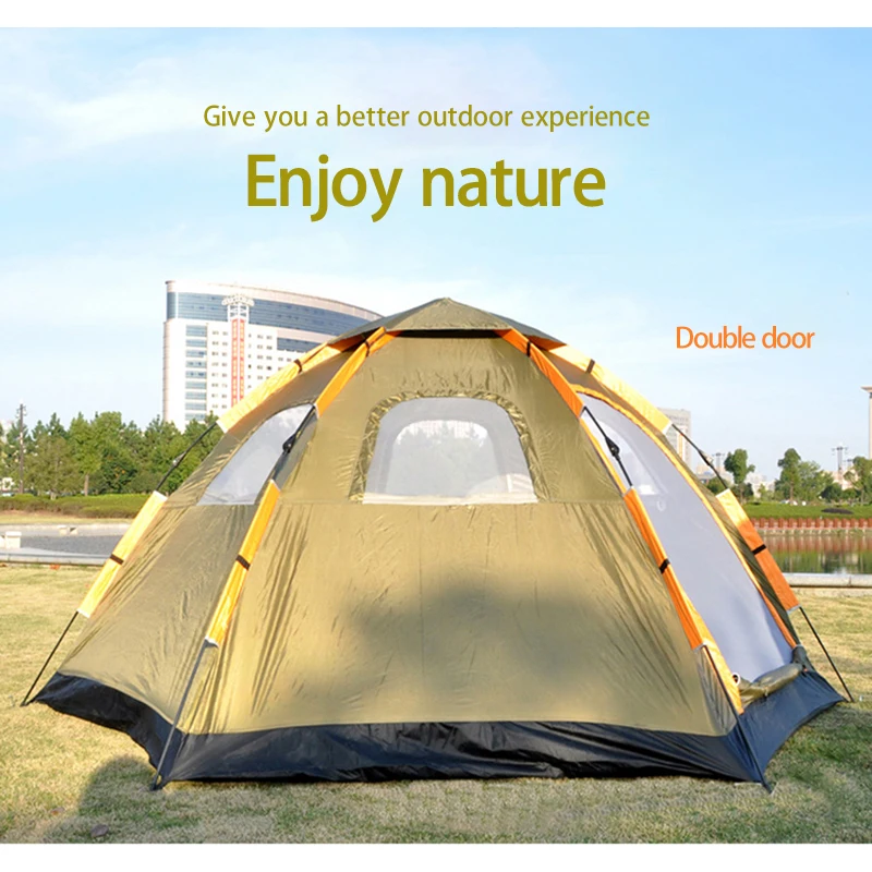 Automatic Tent 5-8 People Outdoor Camping Tent Travel Tent Single Layer Waterproof And Rainproof Family Party Fishing Trip