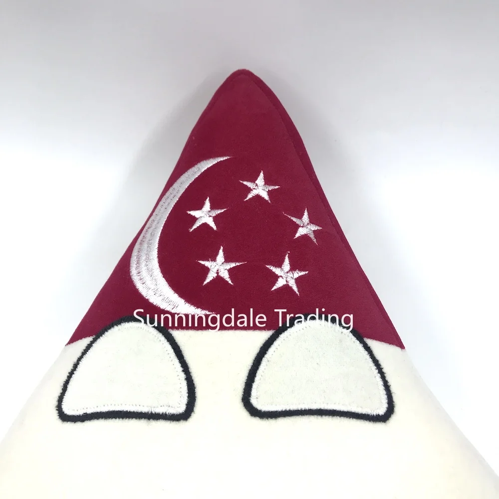 Polandball Plush Doll Toy Countryballs Republic of Singapore Pillow SGP Triangle Anime Cushion