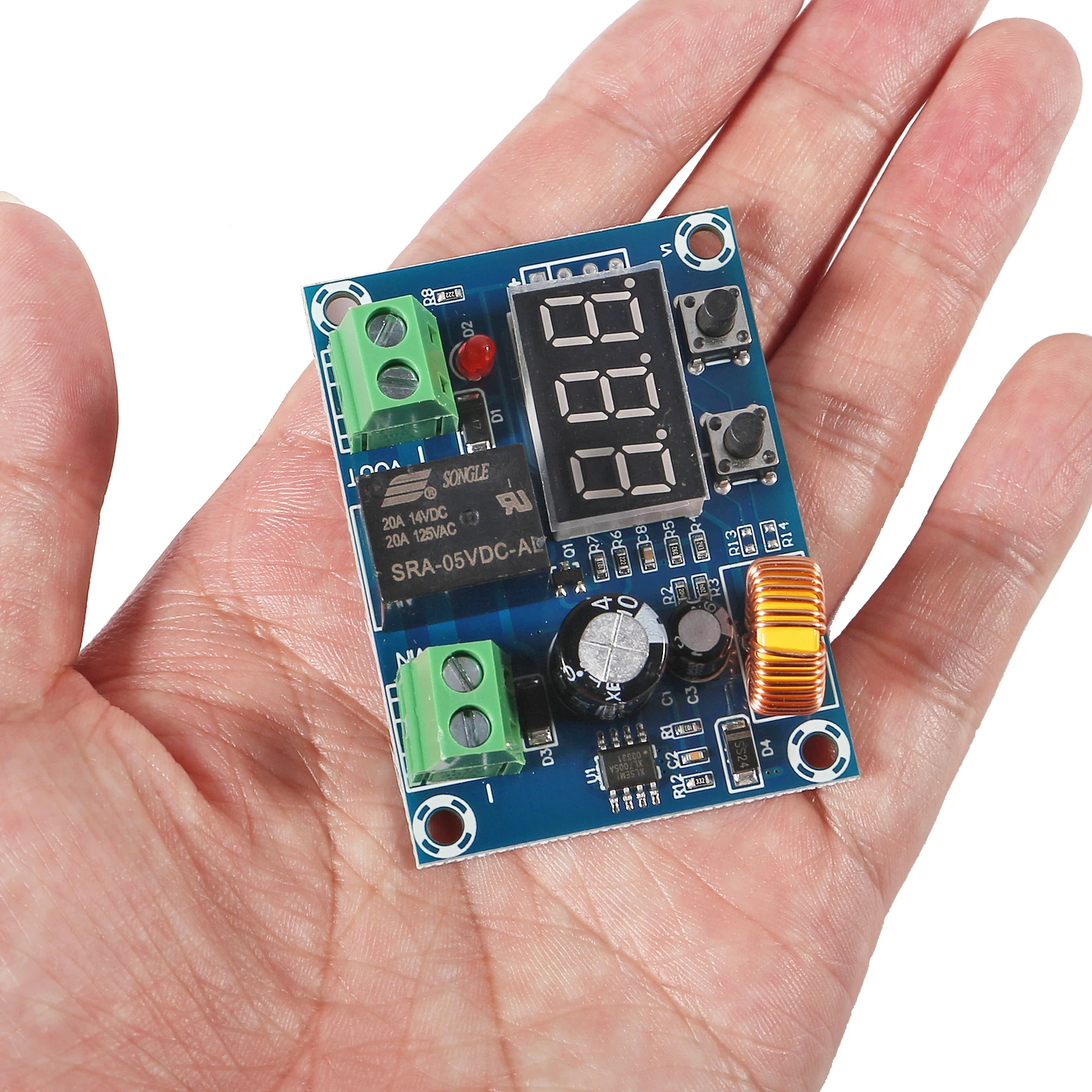 XH-M609 DC voltage protection module Lithium battery under voltage loss, low power, disconnect output 6-60V