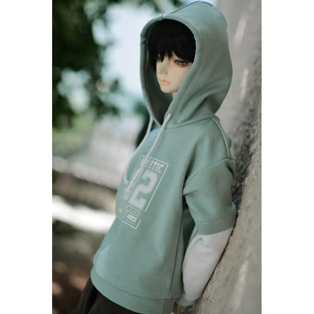 

[wamami] Black/Green Splicg Sleeve Hoodie 1/4MSD 1/3 SD DZ AOD SD17 BJD Dolls Dollfie