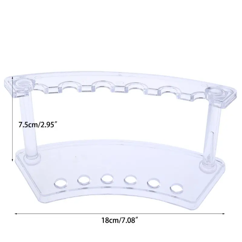 Plastic 6 Slot Pen Jewelry Display Holder Stand Display Rack High Quality